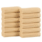 Cotton Ribbed Textured Face Towel Set 12-Piece - Soho