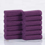 Cotton Ribbed Textured Face Towel Set 12-Piece - Soho