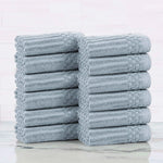 Cotton Ribbed Textured Face Towel Set 12-Piece - Soho