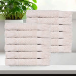 Rolla Geometric Jacquard Face Towel Washcloth Set of 12