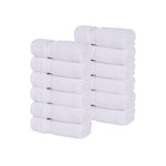 12 Piece Face Towel Set Zero Twist Cotton Soft Absorbent