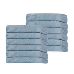 Rolla Geometric Jacquard Face Towel Washcloth Set of 12