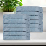 Rolla Geometric Jacquard Face Towel Washcloth Set of 12
