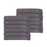 Rolla Geometric Jacquard Face Towel Washcloth Set of 12