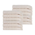 Rolla Geometric Jacquard Face Towel Washcloth Set of 12