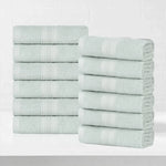 Eco-Friendly Ring-Spun Cotton 12-Piece Face Towel/Washcloth Set