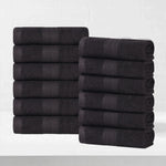 Eco-Friendly Ring-Spun Cotton 12-Piece Face Towel/Washcloth Set