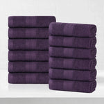 Eco-Friendly Ring-Spun Cotton 12-Piece Face Towel/Washcloth Set