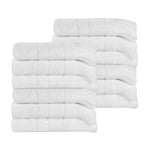 Rolla Geometric Jacquard Face Towel Washcloth Set of 12
