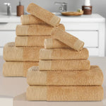 Superior Rayon from Bamboo Eco-Friendly Solid 12-Piece Towel Set