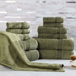 12-Piece Egyptian Cotton Plush Bath Towel Set - Heritage