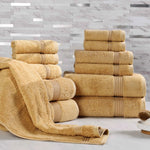 12-Piece Egyptian Cotton Plush Bath Towel Set - Heritage