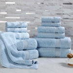 12-Piece Egyptian Cotton Plush Bath Towel Set - Heritage