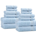 12-Piece Egyptian Cotton Plush Bath Towel Set - Heritage