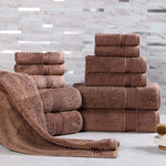 12-Piece Egyptian Cotton Plush Bath Towel Set - Heritage