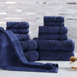 12-Piece Egyptian Cotton Plush Bath Towel Set - Heritage