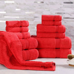 12-Piece Egyptian Cotton Plush Bath Towel Set - Heritage