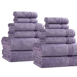 12-Piece Egyptian Cotton Plush Bath Towel Set - Heritage