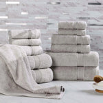 12-Piece Egyptian Cotton Plush Bath Towel Set - Heritage