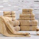 12-Piece Egyptian Cotton Plush Bath Towel Set - Heritage