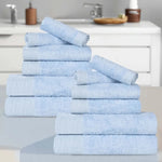 Superior Rayon from Bamboo Eco-Friendly Solid 12-Piece Towel Set
