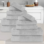 Superior Rayon from Bamboo Eco-Friendly Solid 12-Piece Towel Set
