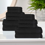 Rolla Cotton Geometric Jacquard Absorbent 12 Piece Towel Set