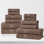 Eco-Friendly Ring-Spun Cotton 12-Piece Towel Set
