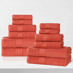 Eco-Friendly Ring-Spun Cotton 12-Piece Towel Set