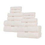 Superior Oregon Organic Cotton Medium Weight Solid 12-Piece Towel Set