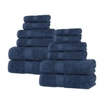 Superior Oregon Organic Cotton Medium Weight Solid 12-Piece Towel Set