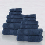 Superior Oregon Organic Cotton Medium Weight Solid 12-Piece Towel Set