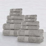 Superior Oregon Organic Cotton Medium Weight Solid 12-Piece Towel Set