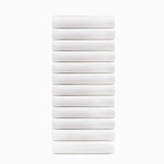 Superior Cotton Blend Percale Hotel Fitted Bed Sheets, Set of 3, 6, 12