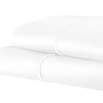 Superior 1500 Thread Count Cotton Marrow Stitch Solid Pillowcase Set