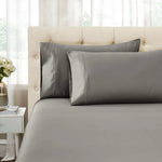 Superior 1500 Thread Count Cotton Marrow Stitch Solid Pillowcase Set