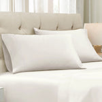 Superior 1500 Thread Count Cotton Marrow Stitch Solid Pillowcase Set