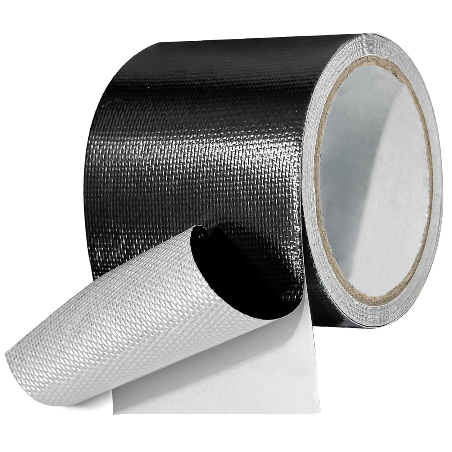 Waterproof Repair Tape for Fabric, Awning, RV Roof, Underbelly, Tarp, Tent, Sail and Boat Cover Outdoor Repair Patch, Heavy Duty, Uvproof, Multipurpose Black