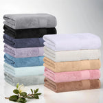 Turkish Cotton Towel Set 12-Piece Aria Plush Solid