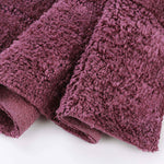 Superior 2 Piece Cotton Checkered Solid Non Slip Bath Rug Set