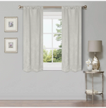 Blackout Window Curtains Wave Geometric Room Darkening Washable Set of 2