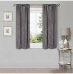 Blackout Window Curtains Wave Geometric Room Darkening Washable Set of 2