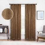 Senna Textured Woven Blackout 2-Piece Curtain Panel Set – Room Darkening Window Drapes