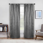 Senna Textured Woven Blackout 2-Piece Curtain Panel Set – Room Darkening Window Drapes