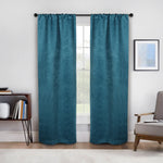 Senna Textured Woven Blackout 2-Piece Curtain Panel Set – Room Darkening Window Drapes