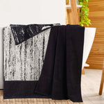 Lodie Cotton Jacquard Solid and Two-Toned Bath Sheet Set of 2