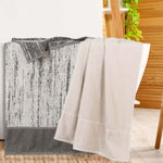 Lodie Cotton Jacquard Solid and Two-Toned Bath Sheet Set of 2