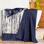 Lodie Cotton Jacquard Solid and Two-Toned Bath Sheet Set of 2