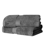 Egyptian Cotton Bath Towels Plush Absorbent Set of 2 - Madeline