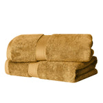 Egyptian Cotton Bath Towels Plush Absorbent Set of 2 - Madeline